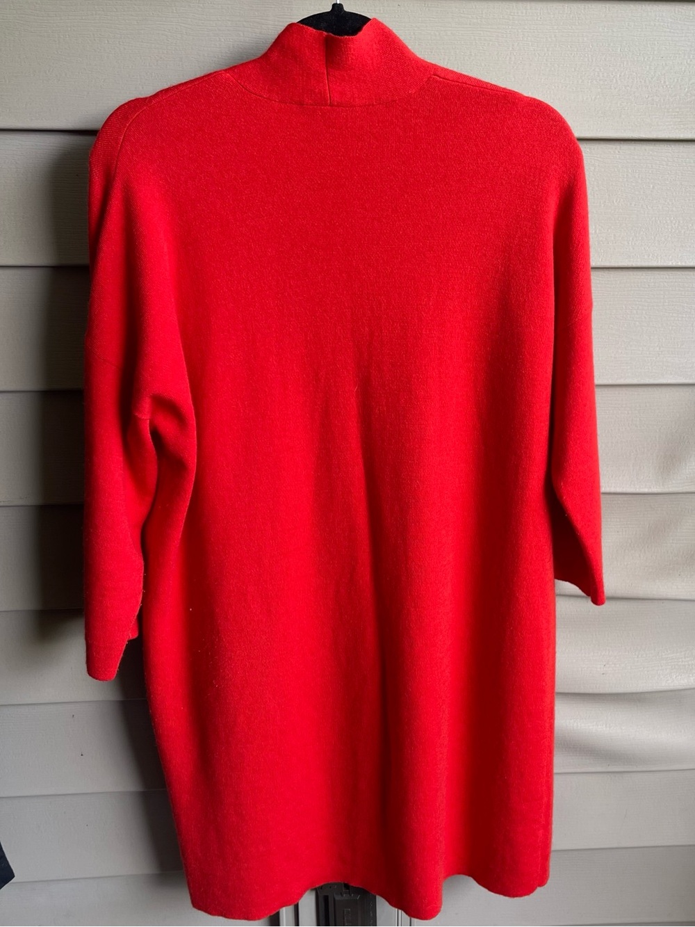 Eileen Fisher Womens Merino Wool Cashmere Long Cardigan Size Small Red Holiday - Picture 3 of 8